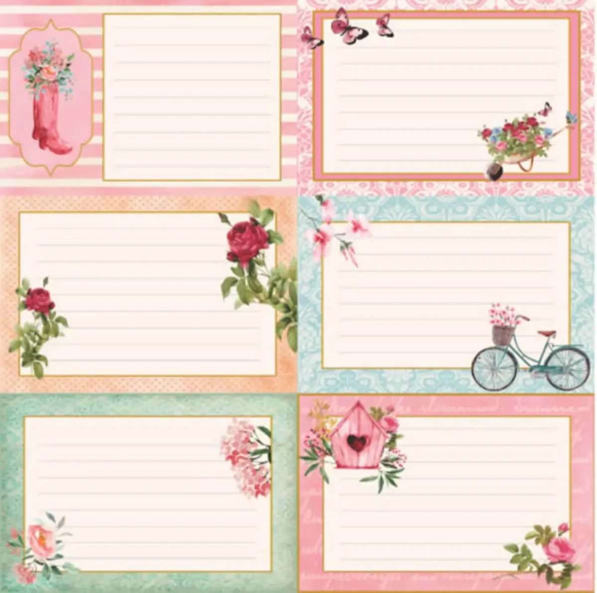 Artesanario - PAPEL PARA SCRAPBOOK DUPLA FACE - LE JARDIN 5 - ARTEFACIL